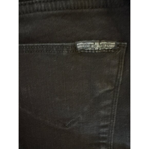 Hudson Nico Midrise Super Skinny Black Jeans Size 30 - Picture 6 of 11